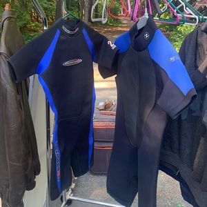 Two wet suits